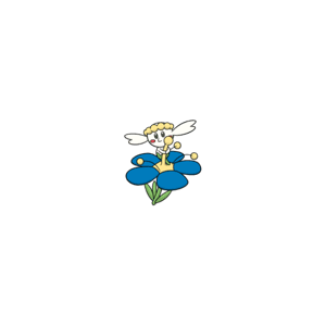 Pokémon Flabébé Bleue